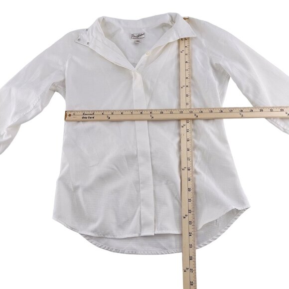 The Tailored Sportsman White Button-Up Long Sleeve Shirt Womens Riding Apparel S - Picture 3 of 5